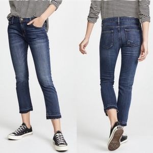 Current Elliott Cropped Straight Court Coupe Droite Jeans